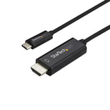 StarTech.com 6.6ft (2m) USB C to HDMI Cable - 4K 60Hz USB Type C to HDMI 2.0 Video Adapter Cable - Thunderbolt Compatible - Laptop to HDMI Monitor/Display - DP 1.2 Alt Mode HBR2 - Black