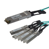 StarTech.com AOC Breakout Cable for Cisco QSFP-4X10G-AOC10M - 15m/49ft 40G 1x QSFP+ to 4x SFP+ AOC Cable - 40GbE QSFP+ Active Optical Fiber - 40Gbps QSFP Plus/Transceiver Module Breakout Cable - C9300 C3850