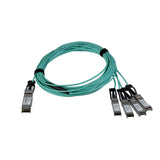 StarTech.com AOC Breakout Cable for Cisco QSFP-4X10G-AOC5M - 5m/16.4ft 40G 1x QSFP+ to 4x SFP+ AOC Cable - 40GbE QSFP+ Active Optical Fiber - 40Gbps QSFP Plus/Transceiver Module Breakout Cable - C9300 C3850 (QSFP4X10GAO5)~AOC Breakout Cable for...