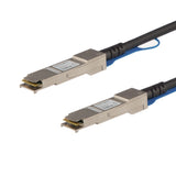 StarTech.com Cisco QSFP-H40G-CU1M Compatible 1m 40G QSFP+ to QSFP+ Direct Attach Cable Twinax - 40GbE QSFP+ Copper DAC 40 Gbps Low Power Passive Transceiver Module DAC Firepower C9200 C9400
