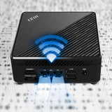 MSI Cubi N ADL Intel N100 Desktop PC, NUC, SFF, Mini Computer, HTPC, (4GB RAM, 128GB SSD, Windows 11 PRO), UHD Graphics/Type C/HDMI/DisplayPort/Dual LAN/WiFi 5/BT 5.1/VESA