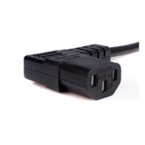 StarTech.com 6ft (1.8m) Computer Power Cord, NEMA 5-15P to Right Angle C13, 10A 125V, 18AWG, Black Replacement AC Power Cord, Printer Power Cord, PC Power Supply Cable, Monitor Power Cable - UL Listed
