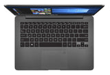 ASUS Zenbook UX430UN-Q72SP-CB laptop Intel® Core™ i7 i7-8550U 35.6 cm (14") Full HD 8 GB LPDDR3-SDRAM 512 GB SSD NVIDIA® GeForce® MX150 Wi-Fi 5 (802.11ac) Windows 10 Pro Grey