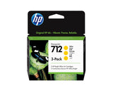 HP 712 3-pack 29-ml Yellow DesignJet Ink Cartridge