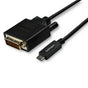 StarTech.com 10ft (3m) USB C to DVI Cable - 1080p (Single Link) USB Type-C (DP Alt Mode HBR2) to DVI-Digital Video Adapter Cable - Works with Thunderbolt - Laptop to DVI Monitor/Display