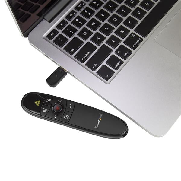 StarTech.com Wireless Presentation Remote with Red Laser Pointer - 90 ft. (27 m) - TAA