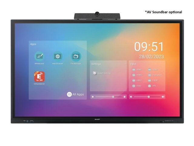 Sharp PN-LC652 video conference monitor 165.1 cm (65") LCD 3840 x 2160 pixels 4K Ultra HD