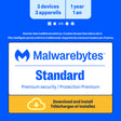Malwarebytes Premium 3-Device 1-Year PC/MAC/Android/iOS ESD (DOWNLOAD CODE)