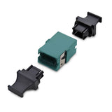 StarTech.com MPO/MTP Coupler, Single Mode/Multimode Fiber Adapter, Key Up-Key Down, Fiber Optic MPO/MTP Coupler - Aqua