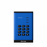 iStorage diskAshur³ 2TB Blue | Secure Portable Hard Drive | FIPS 140-3 Level 3 Complaint |Common Criteria EAL 5+ | PIN protected | AES-XTS 256-bit hardware encryption | GDPR, TAA Compliant | Dust/Water Resistant