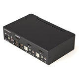 StarTech.com 2 Port USB HDMI KVM Switch with Audio and USB 2.0 Hub - TAA