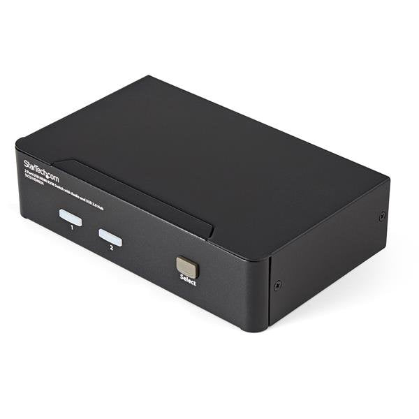 StarTech.com 2 Port USB HDMI KVM Switch with Audio and USB 2.0 Hub - TAA