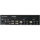 StarTech.com 2 Port USB HDMI KVM Switch with Audio and USB 2.0 Hub - TAA