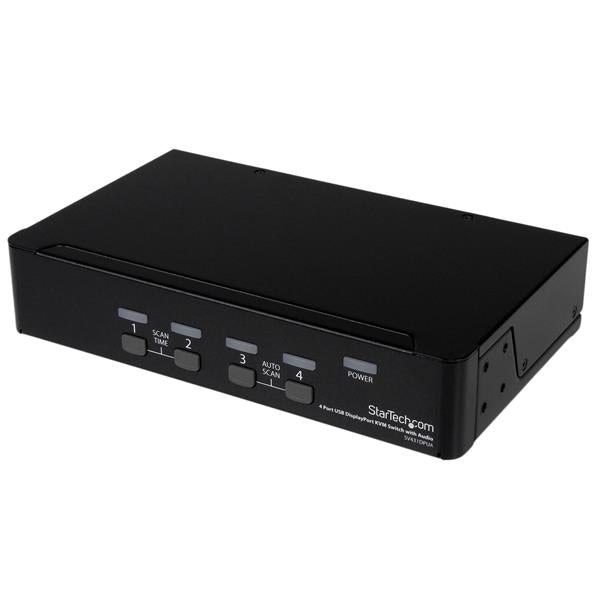 StarTech.com 4 Port USB DisplayPort KVM Switch with Audio - TAA
