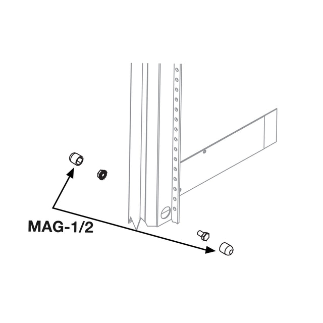 Middle Atlantic Magnetic Sockets 1/2 Inch