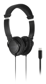 Kensington K97458WW headphones/headset Wired Head-band Calls/Music USB Type-C Black
