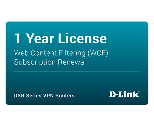 D-Link DSR-250 Dynamic Web Content Filtering License 12-months