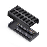 StarTech.com USB4 M.2 NVMe Enclosure, 40Gbps, External USB-C/Thunderbolt NVMe SSD Enclosure, Aluminum Heatsink Case, B+M/M-Key