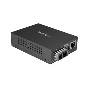 StarTech.com Multi-Mode (MM) SC Fiber Media Converter for 10/100/1000 Networks, Standalone Gigabit Ethernet to SC Fiber Converter, 850nm, 550m - TAA