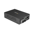StarTech.com Single-Mode (SM) SC Fiber Media Converter for 10/100/1000 Networks, Standalone Gigabit Ethernet to SC Fiber Converter, 1310nm, 10km - TAA