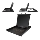StarTech.com Rackmount KVM Console - Single Port VGA KVM with 19" LCD Monitor for Server Rack - Fully Featured Universal 1U LCD KVM Drawer w/Cables & Hardware - USB Support - 50,000 MTBF