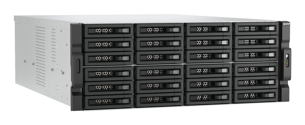 QNAP TL-R2400PES-RP storage drive enclosure HDD/SSD enclosure Black, Grey 2.5/3.5"