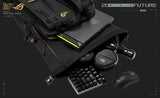 ASUS ROG SLASH Edition 20 backpack Roll top backpack Black Polyester, PU leather