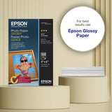 Epson Glossy Photo Paper (100 x 150mm), 200gsm, 100 sheets