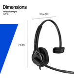 HP Poly Mission 425 Stereo USB Wired Headset Classic