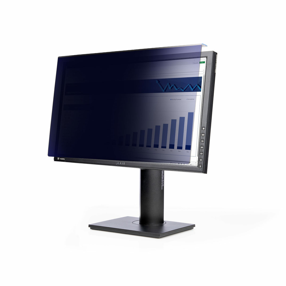 StarTech.com 24-inch 16:10 Computer Monitor Privacy Screen, Hanging Acrylic Filter, Quick-Install Security Shield, Monitor Screen Protector, +/- 30 Deg. View, Glossy - TAA