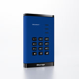 iStorage diskAshur³ 2TB Blue | Secure Portable Hard Drive | FIPS 140-3 Level 3 Complaint |Common Criteria EAL 5+ | PIN protected | AES-XTS 256-bit hardware encryption | GDPR, TAA Compliant | Dust/Water Resistant