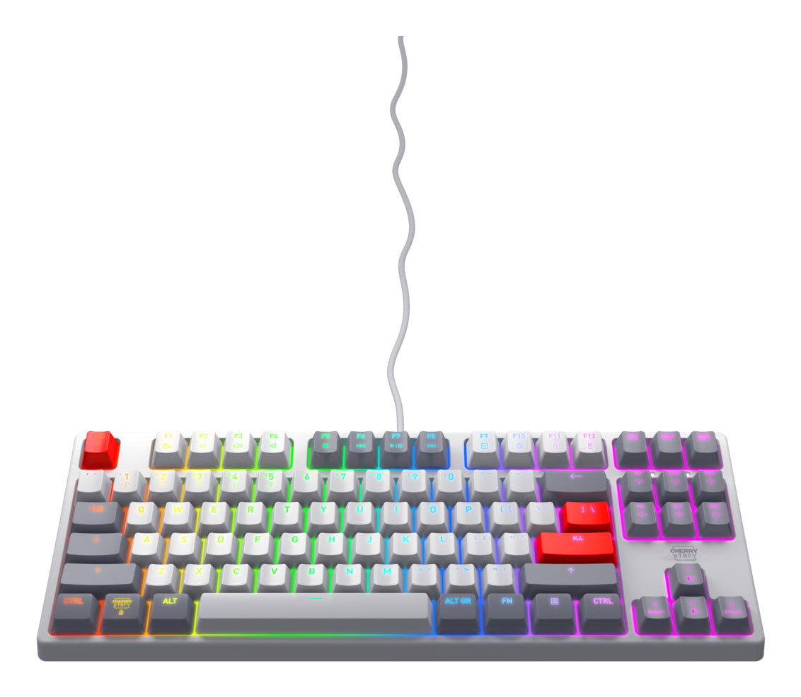 CHERRY K4V2 RGB Tenkeyless Retro edition, Mechanical gaming keyboard, US