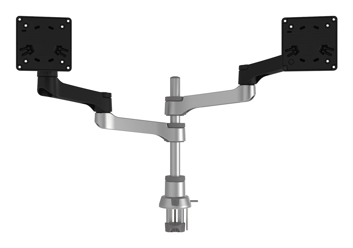 R-Go Tools Monitor arm R-Go Zepher Dual, for two monitors, fully adjustable, 0- 8 kg load capacity, 100% circular, black