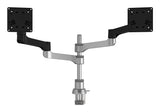 R-Go Tools Monitor arm R-Go Zepher Dual, for two monitors, fully adjustable, 0- 8 kg load capacity, 100% circular, black