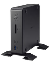 Shuttle Nano PC NC10U , Intel Celeron 4205U, 1x HDMI, 1x DP, 1x 2.5" bay, 1x M.2, 1x LAN, 1x COM, Wifi, 24/7 permanent operation, incl. VESA & Stand
