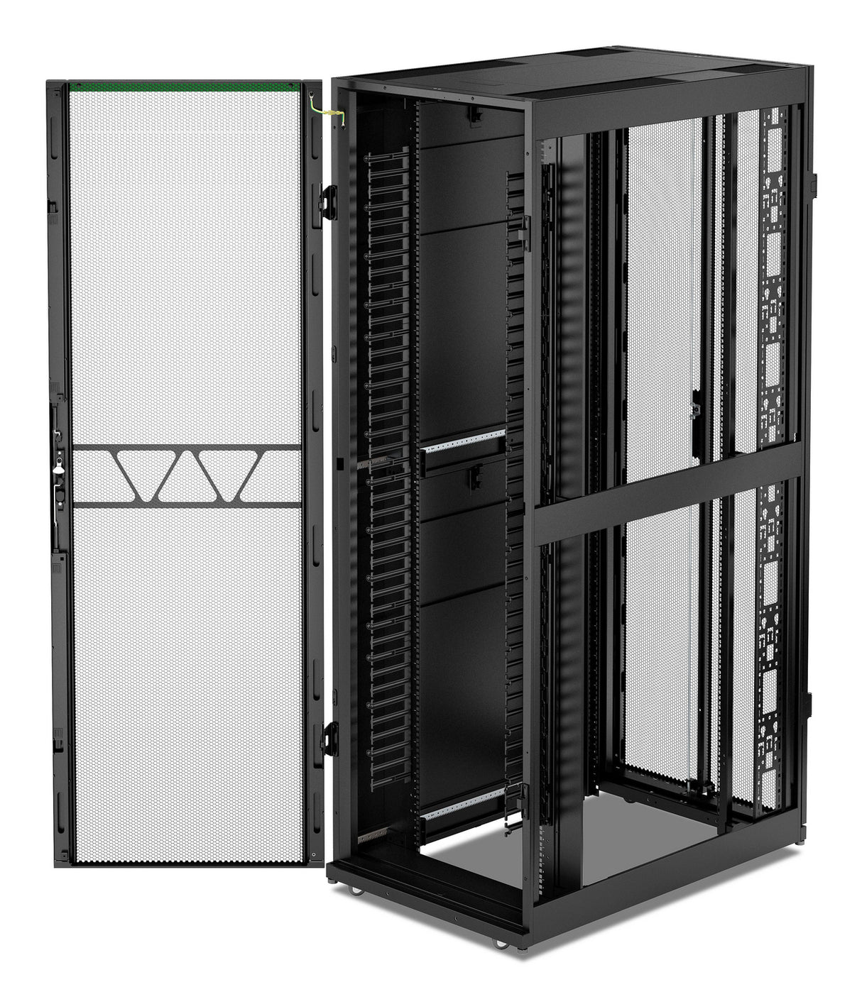 APC NetShelter SX, Networking Rack Enclosure, 48U, 2258H x 750W x 1200D mm, with Sides, Black