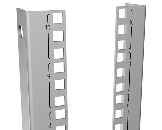 Hammond C4PR Series, Panel Rails, Square Holes, 44U W19" H77" (24" Cabinet)