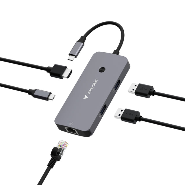 Verbatim CMH-05 USB Type-C 5000 Mbit/s Silver