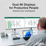 Plugable Technologies UD-MSTH2 laptop dock/port replicator Wired USB 3.2 Gen 2 (3.1 Gen 2) Type-C Black
