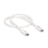 StarTech.com 1.6ft (50cm) Thunderbolt 3 Cable, 40Gbps, 100W PD, 4K/5K, Thunderbolt Certified, Compatible with Thunderbolt 4/USB 3.2/DisplayPort