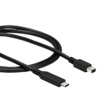 StarTech.com 3.3 ft (1m) USB-C to Mini DisplayPort Cable - 4K 60Hz - Black