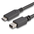 StarTech.com 6ft (1.8m) USB-C to Mini DisplayPort Cable - 4K 60Hz - Black