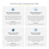 StarTech.com ~3 Port USB C 3.2 Gen 2 Hub with Ethernet Adapter - 10Gbps USB Type C to 2x USB-A & 1x USB-C Ports - USB Hub w/ BC 1.2 Phone Fast Charging - Superspeed 10Gbps USB C Hub