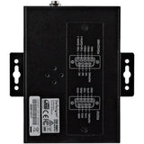 StarTech.com 4 Port Serial Hub USB to RS232/RS485/RS422 Adapter - Industrial USB 2.0 to DB9 Serial Converter Hub - IP30 Rated - Din Rail Mountable Metal Serial Hub - 15kV ESD Protection - TAA