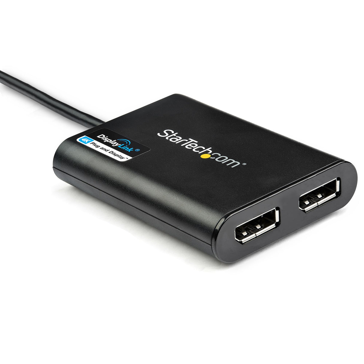 StarTech.com USB 3.0 to Dual DisplayPort Adapter, 4K 60Hz, DisplayLink Certified, USB to Dual DP Display Adapter, Dual DisplayPort Adapter for Mac & Windows