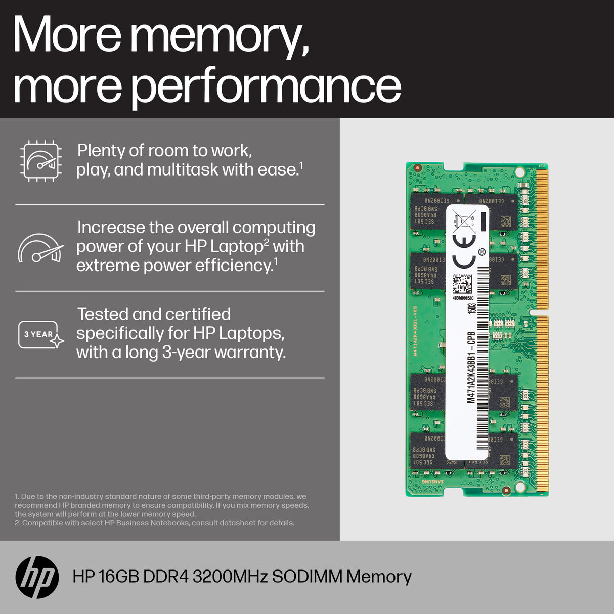 HP 32GB DDR4 3200 SODIMM Memory