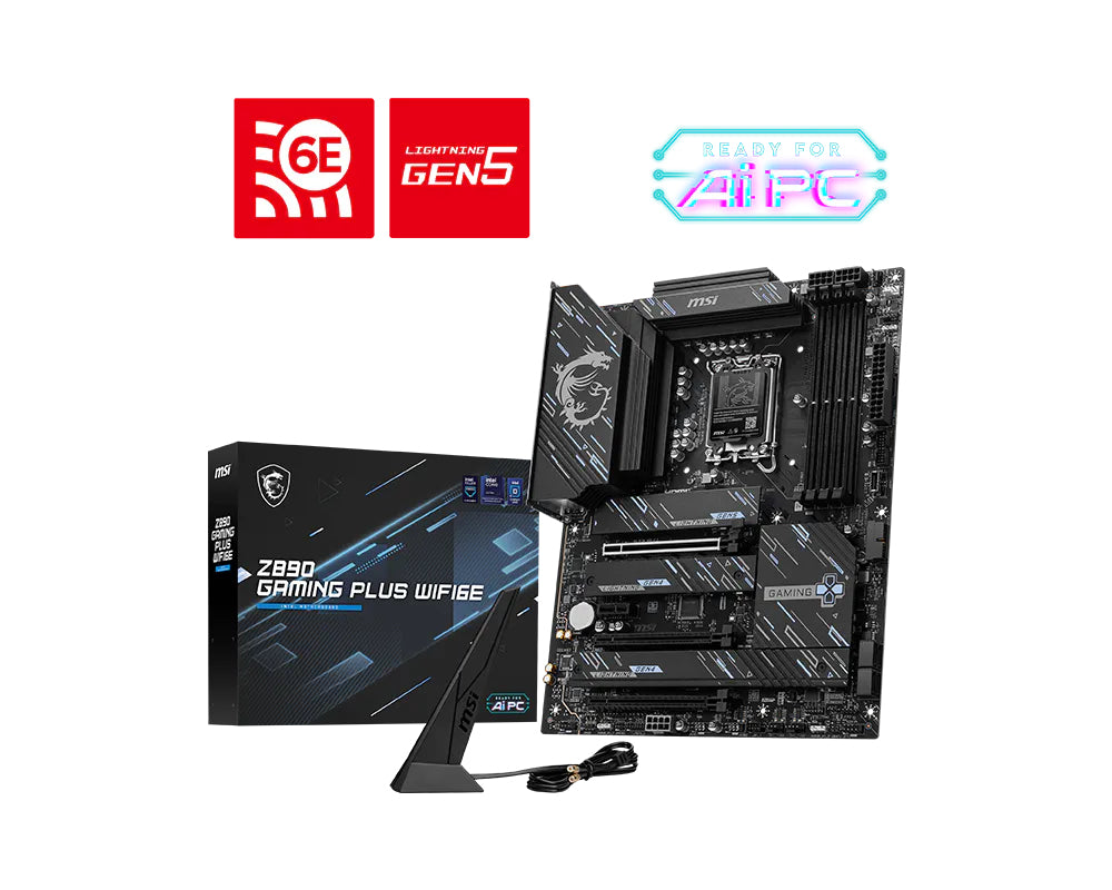 MSI Z890 GAMING PLUS WIFI6E motherboard Intel Z890 LGA 1851 (Socket V1) ATX