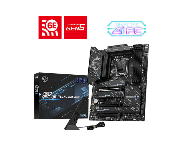 MSI Z890 GAMING PLUS WIFI6E motherboard Intel Z890 LGA 1851 (Socket V1) ATX