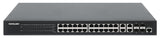 Intellinet 24-Port Gigabit Ethernet PoE+ Web-Managed Switch with 4 Gigabit Combo Base-T/SFP Ports, IEEE 802.3at/af Power over Ethernet (PoE+/PoE) Compliant, 370 W, Endspan, 19" Rackmount