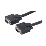 Manhattan VGA Monitor Cable, 15m, Black, Male to Male, HD15, Cable of higher SVGA Specification (fully compatible), Fully Shielded, Lifetime Warranty, Polybag